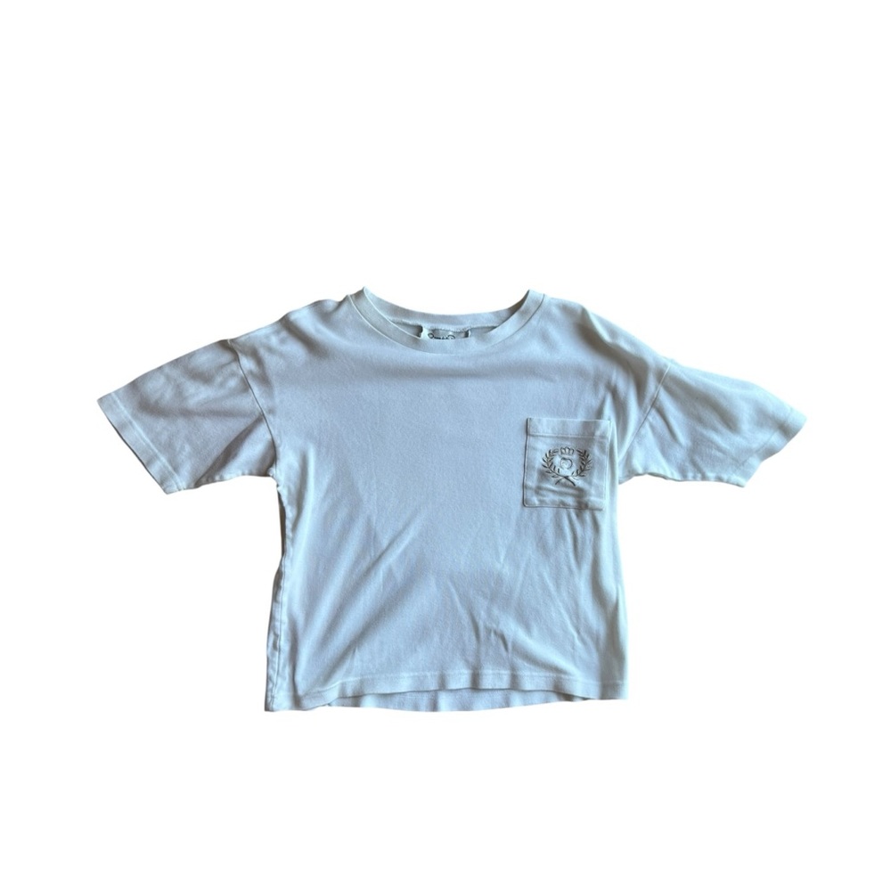 Vintage Oscar de la Renta Expressions Short Sleeve Cropped Tee